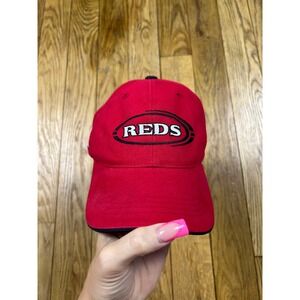 Cincinnati Reds Baseball Hat Cap Adult Red Embroidered MLB Logo ANCO Cooperstown